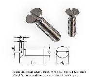 Stainless Steel CSK screws DIN 963  Slotted Stainless Steel Countersunk head screw  
